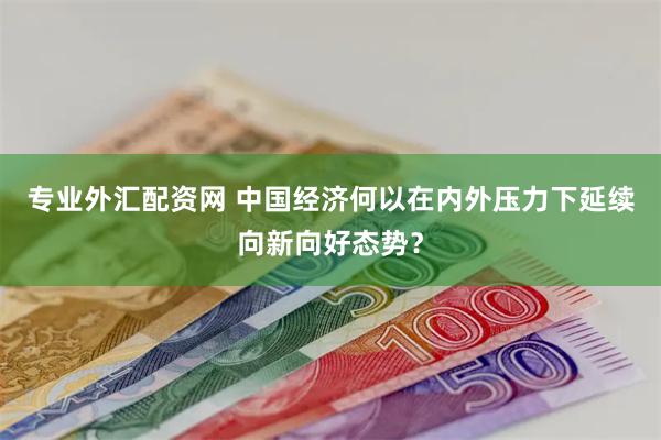 专业外汇配资网 中国经济何以在内外压力下延续向新向好态势？