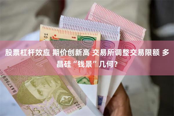 股票杠杆效应 期价创新高 交易所调整交易限额 多晶硅“钱景”几何？