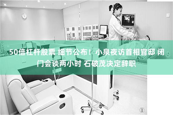 50倍杠杆股票 细节公布！小泉夜访首相官邸 闭门会谈两小时 石破茂决定辞职